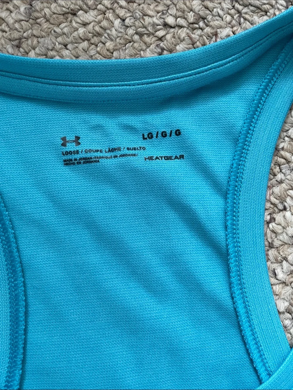 Under Armour Racerback Muscle Tanks - Teal, Gray, Light Blue